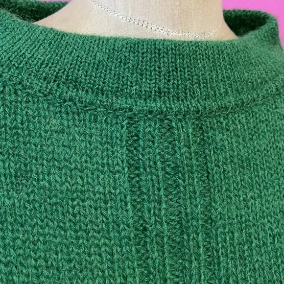 ICEBERG Green Wool Alpaca Ram Sweater - Picture 5 of 14